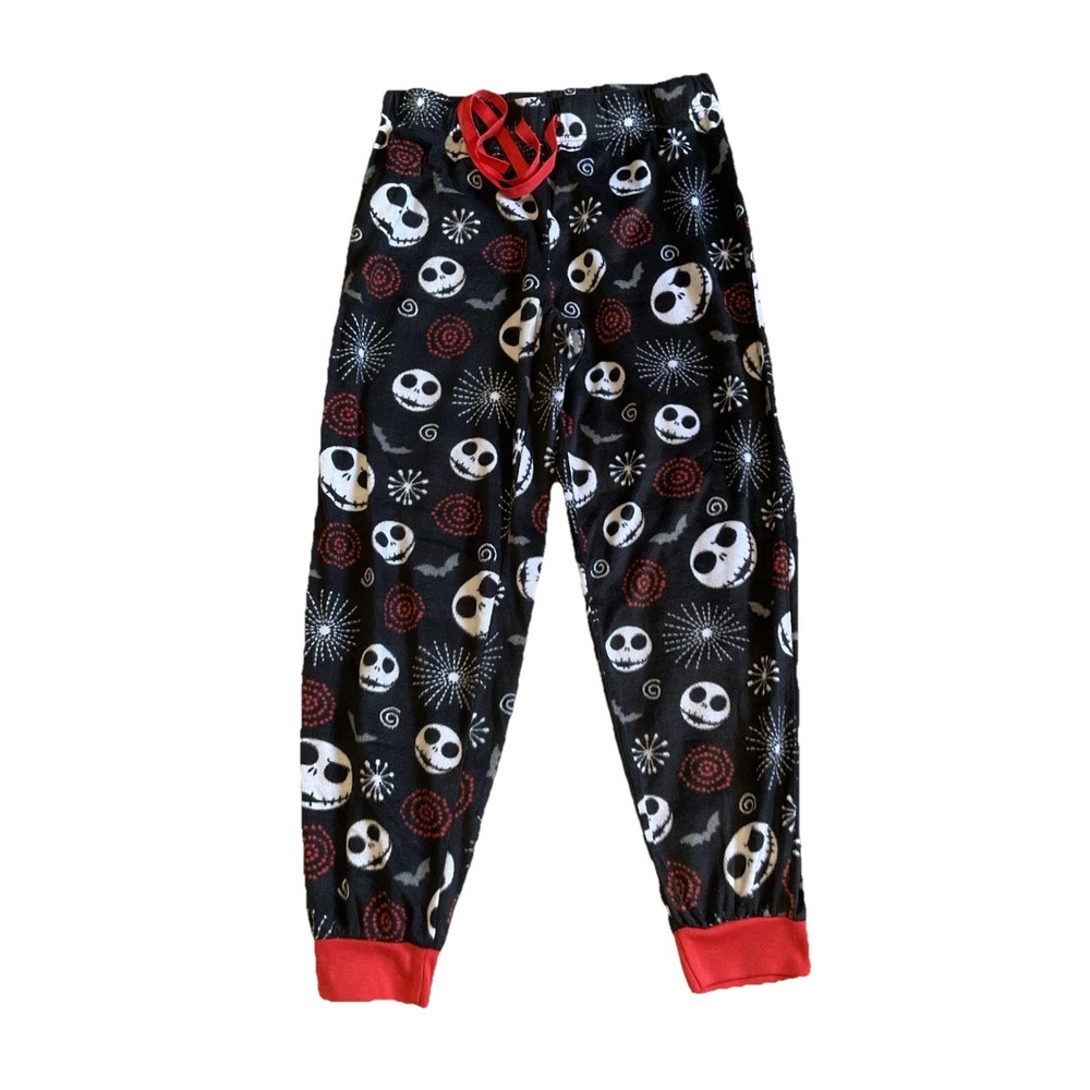 Nightmare Before Christmas Jack Skellington Jogger Sleep Pajama Pants M (8-10)